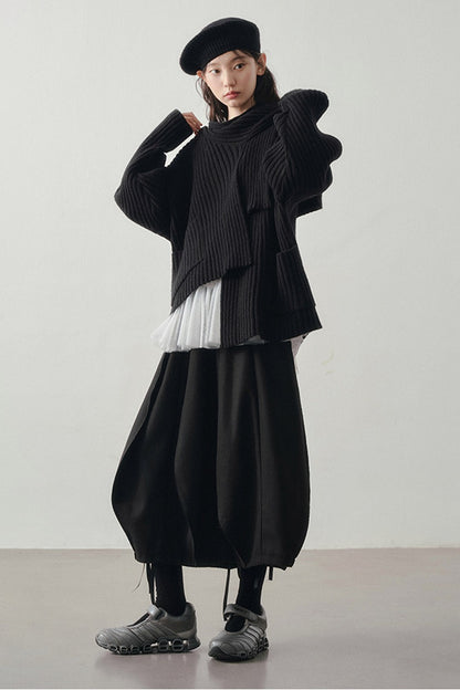 3D Multi-Panel Pumpkin Skirt