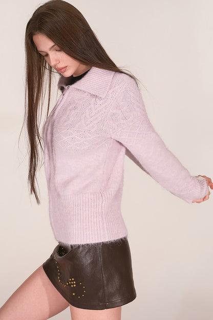 Wool Blend Toggle Cardigan