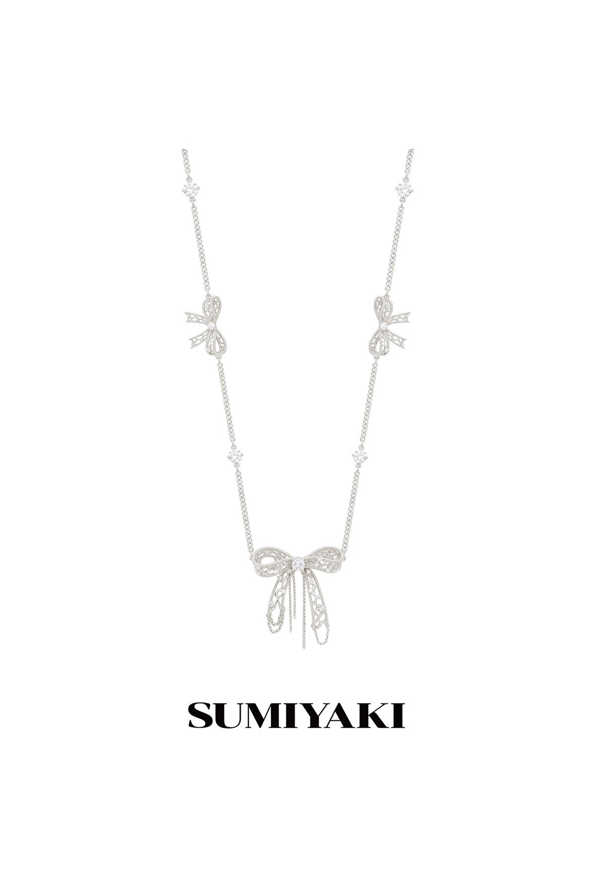 Lace Bow Clavicle Necklace
