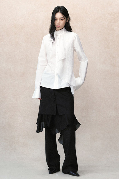 Detachable Ruffle Skirt and Trousers Set