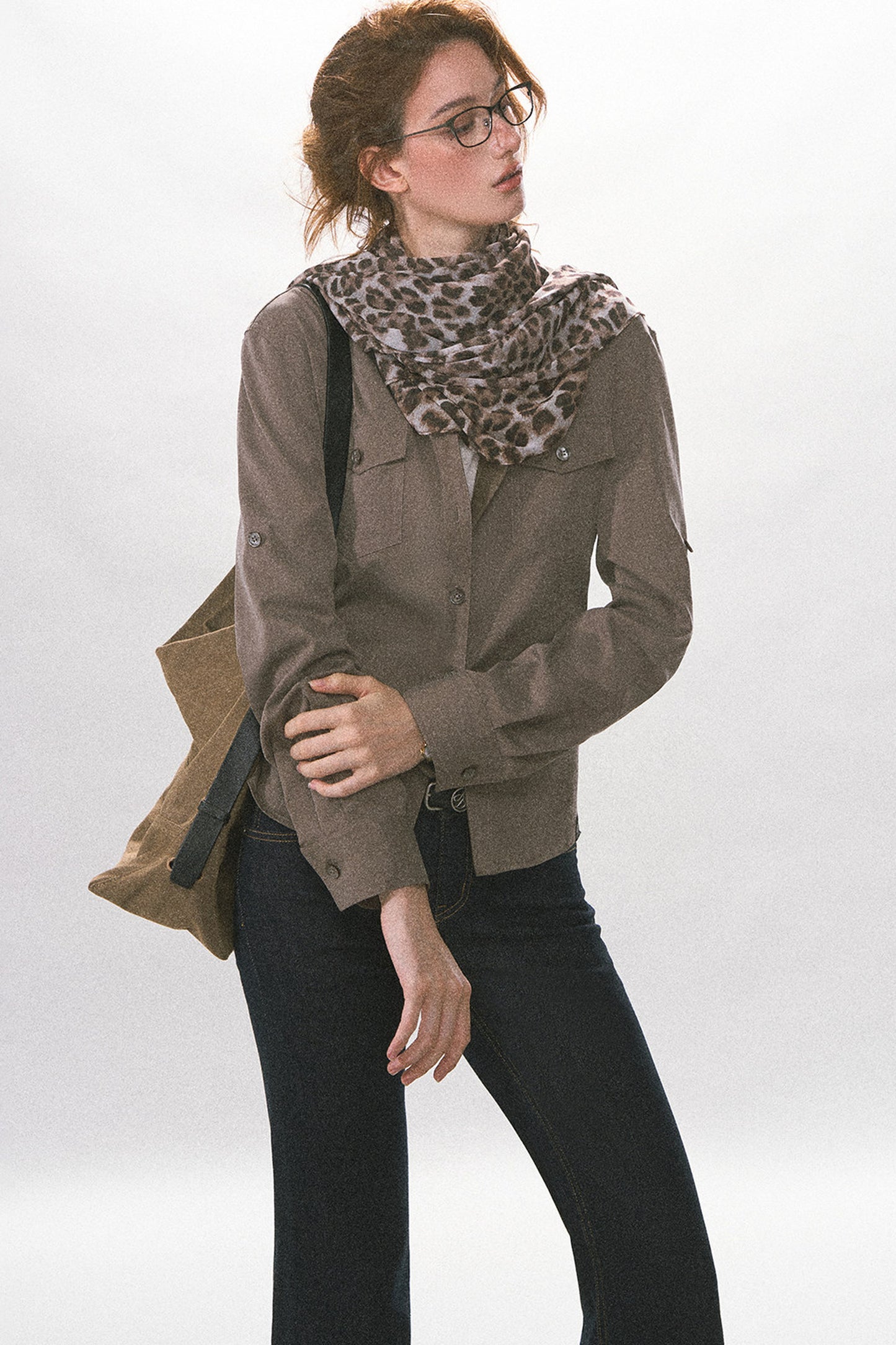 Adjustable Waist Vintage Work Shirt