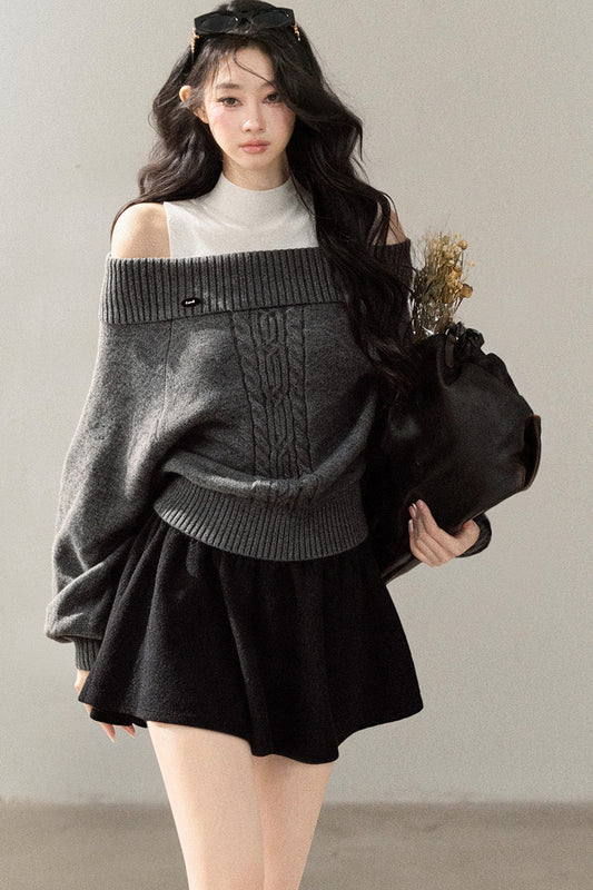 Twist Sweater Winter Two-Piece Set