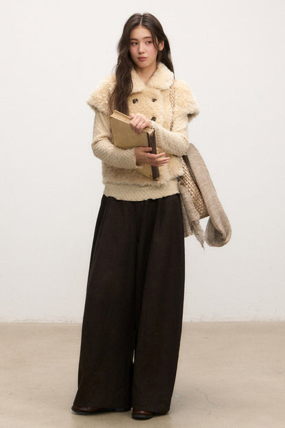 Textured Long Sleeve Knit Sweater With Pants and Skirt Set-Up