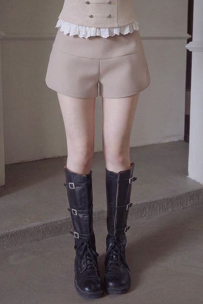 High-Waisted Wide-Leg Trousers