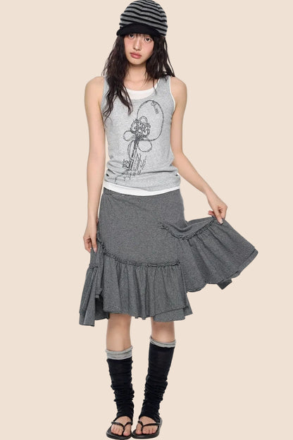 Retro Casual Slim-Fit T-Shirt
