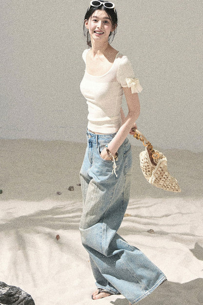 크롭 컷아웃 탑