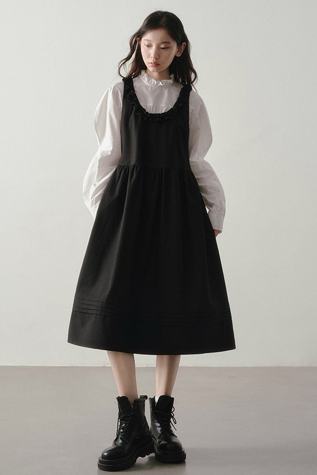 Shadow Ruffled Dress