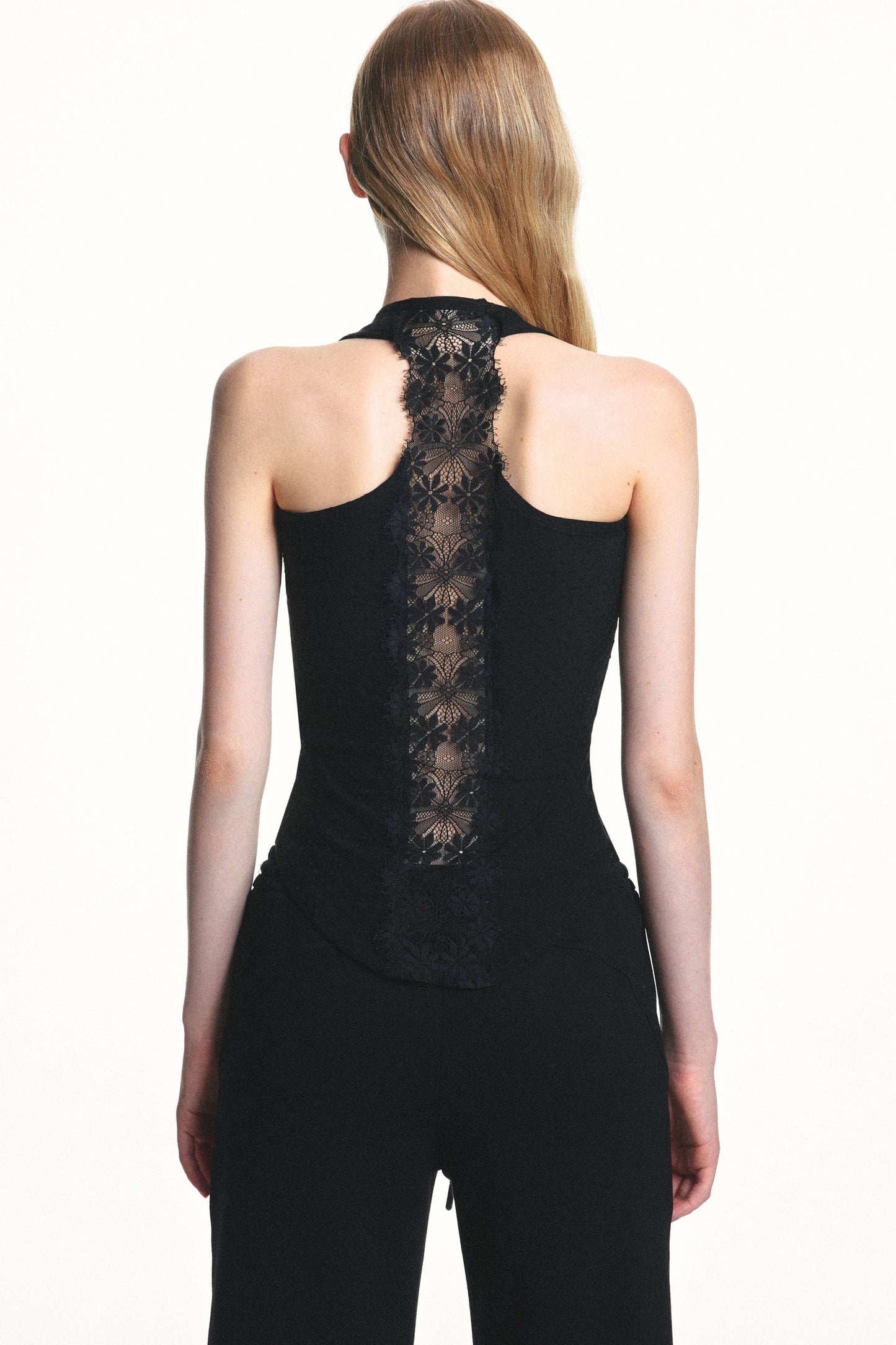 Lyocell Jacquard Racerback Top