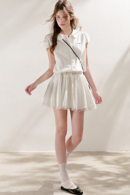 Cotton Lace Patchwork Dress