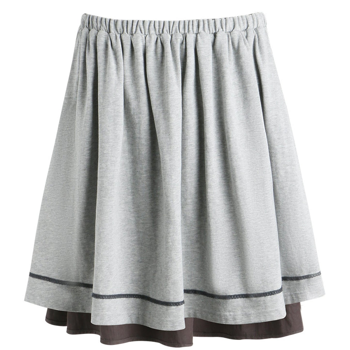 Reversible Color-Blocked Knit Skirt