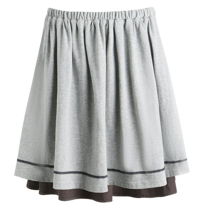 Reversible Color-Blocked Knit Skirt