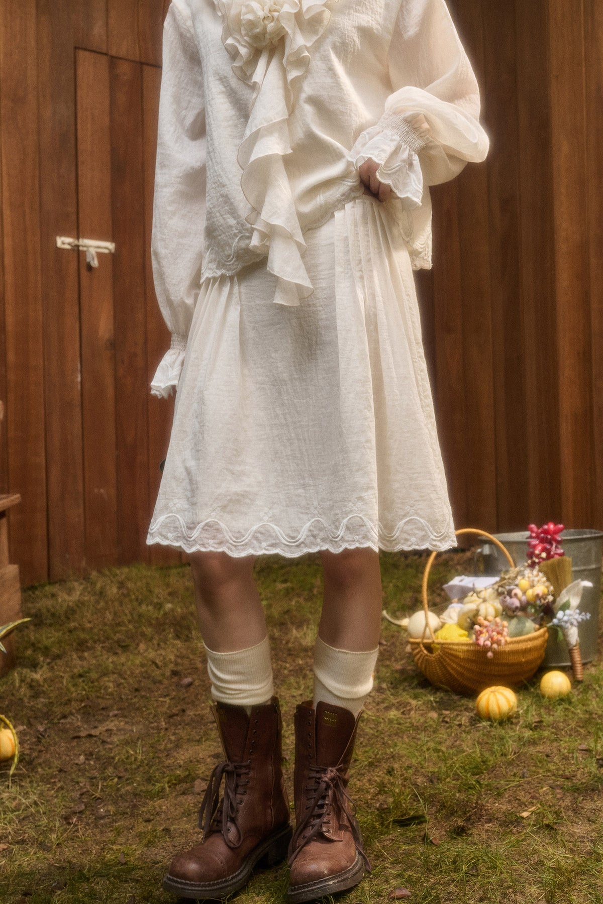 Tencel Cotton Lace Trim Set