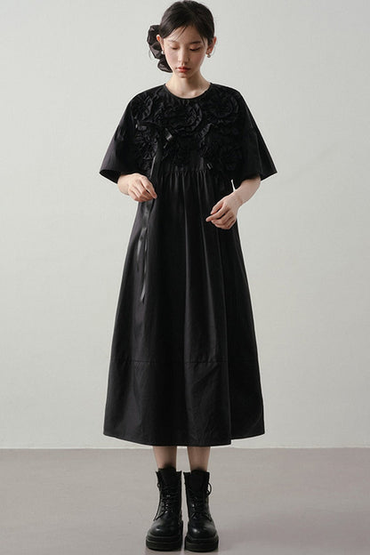 Heavy-Duty Three-Dimensional Floral Dress