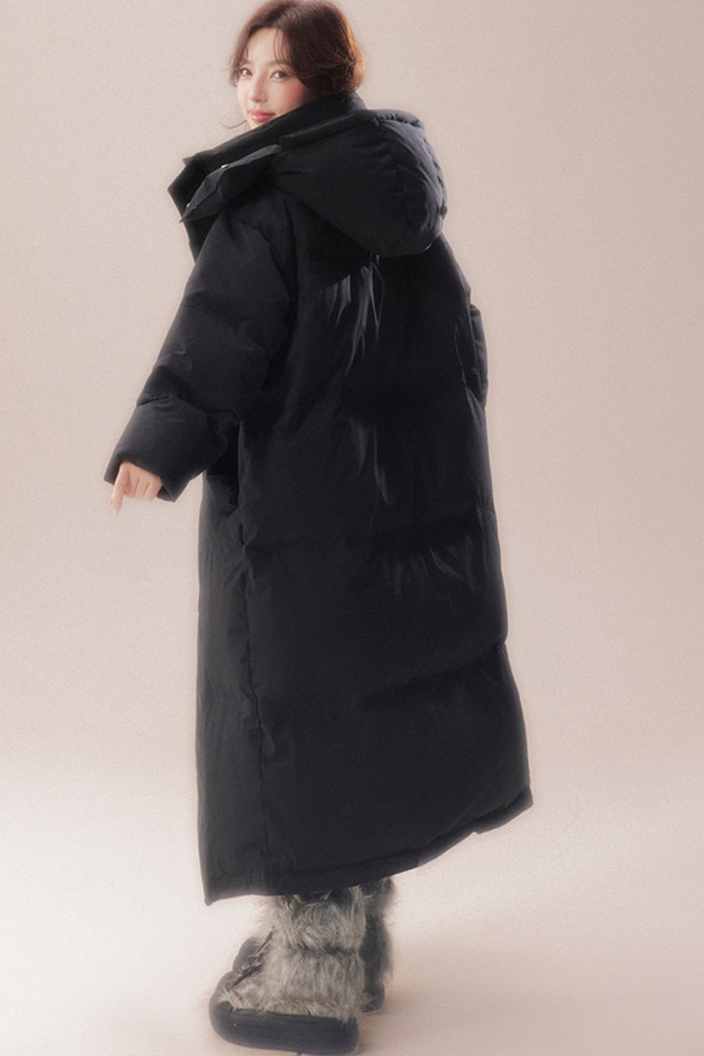Long 90 White Goose Down Coat