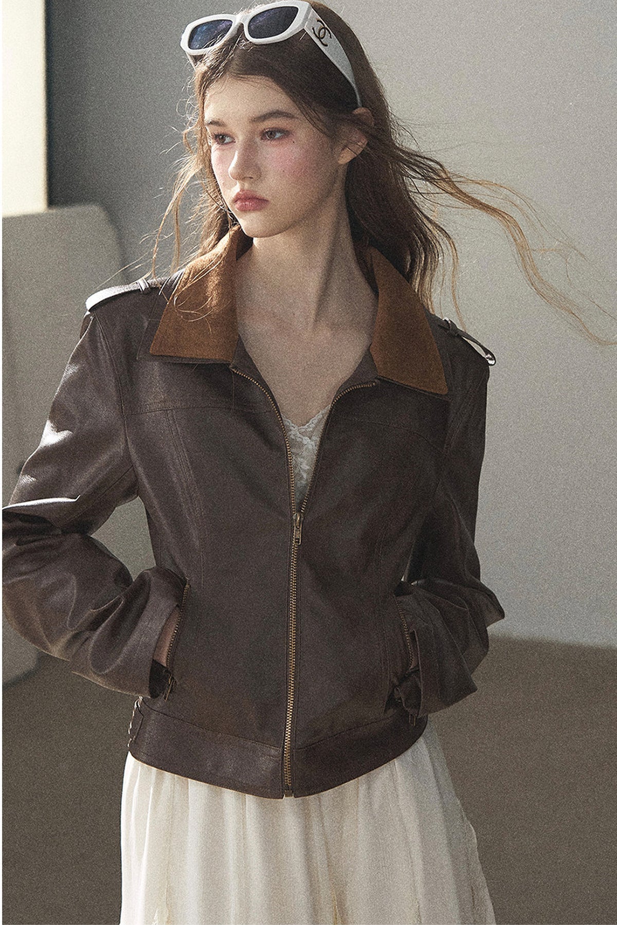 American Motorcycle Style PU Leather Jacket