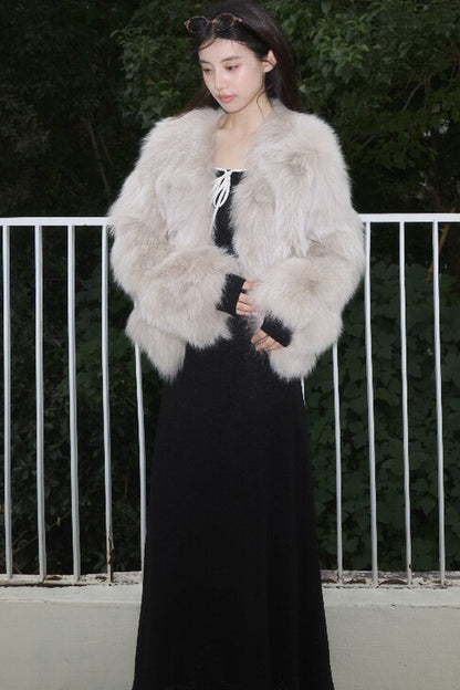 Short Fox Fur Jacket