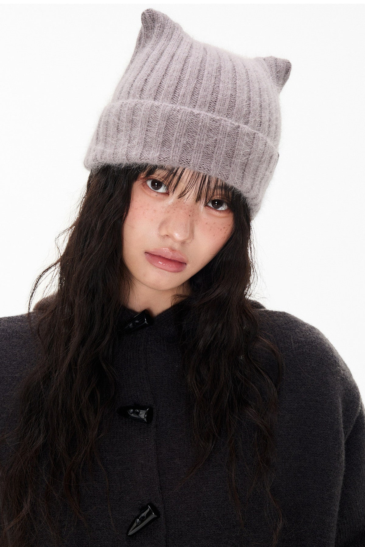 Cat Ear Rabbit Plush Hat Knit
