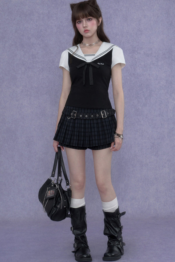 Sailor Collar Summer Top Set-Up