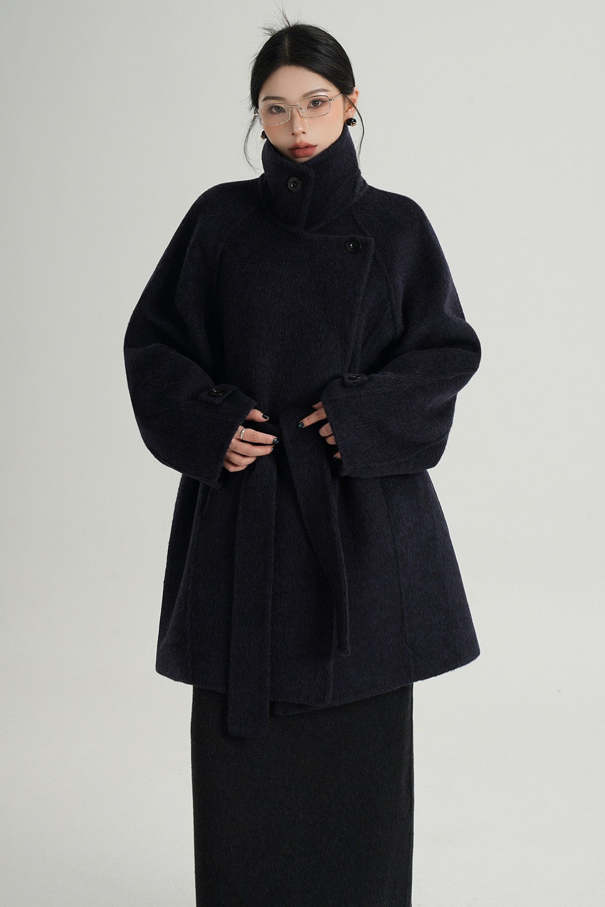 Mid-Length Double-Sided Wool Coat
