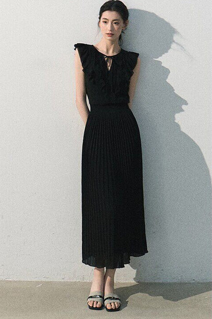 Pure White Chiffon Dress