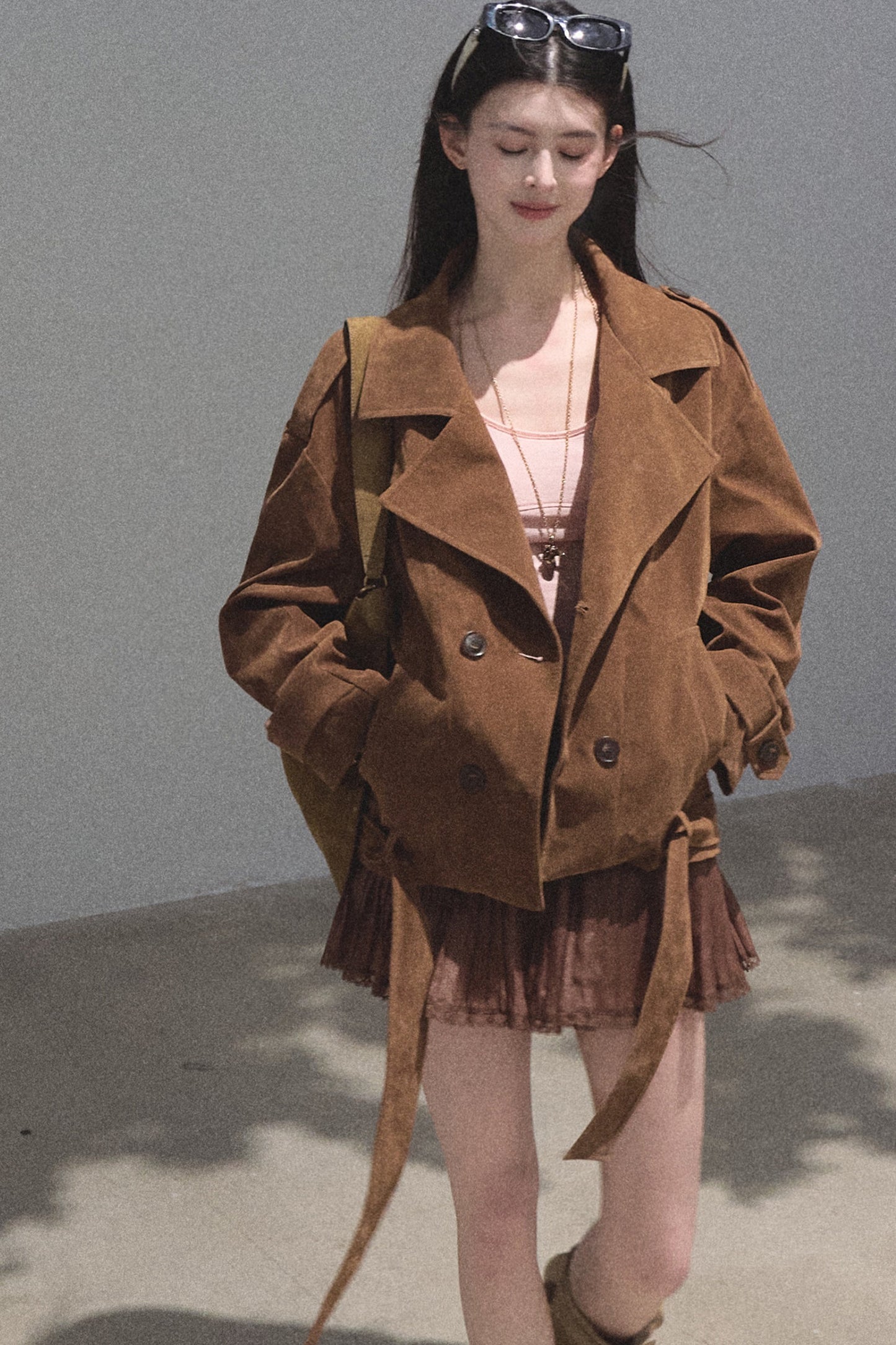 Maillard Caramel Retro Jacket Set