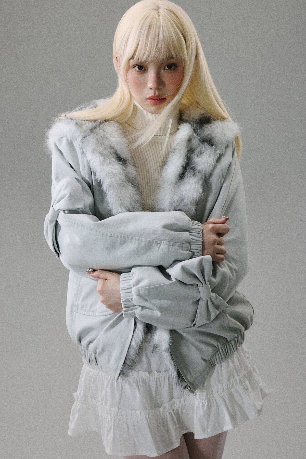 Thick Plush Hooded Jacket