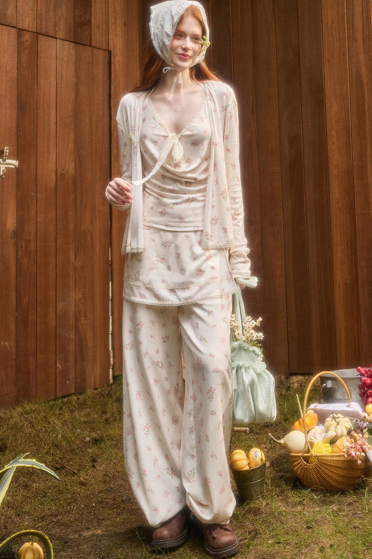 Liberty Print Top and Pants Set-Up