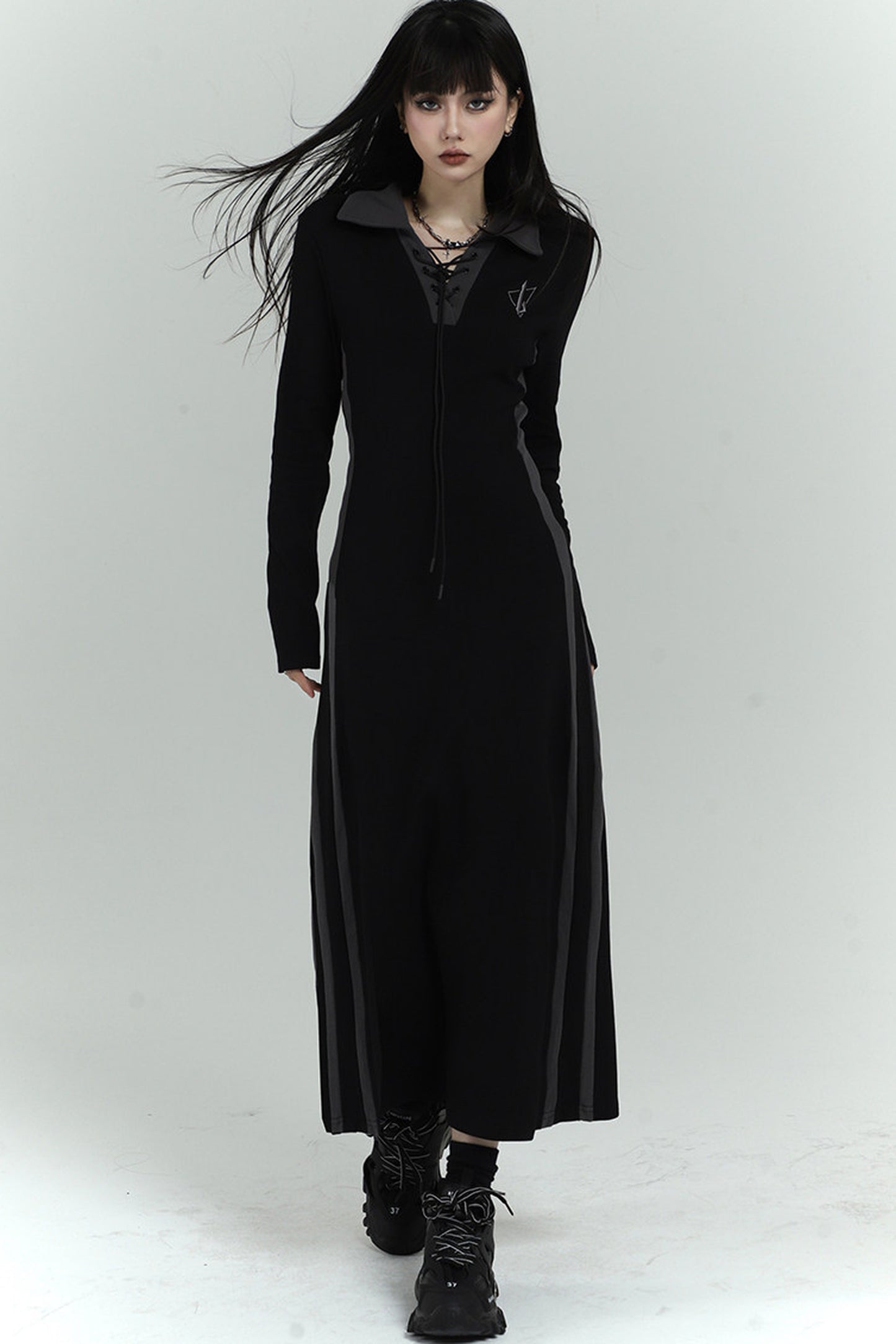 Elegant Long Black Dress