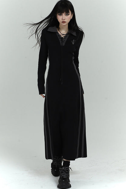 Elegant Long Black Dress
