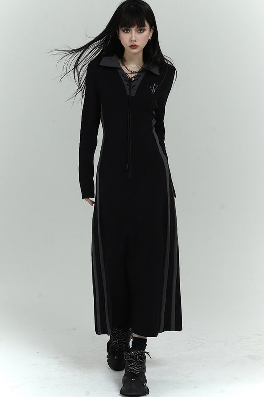 Elegant Long Black Dress