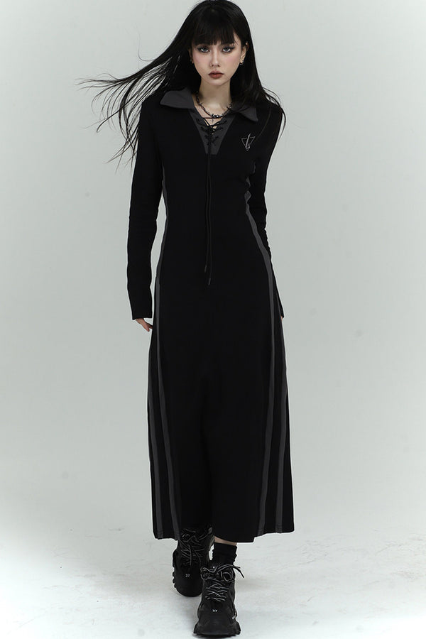 Elegant Long Black Dress