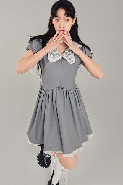 Bowknot Doll Collar Dress