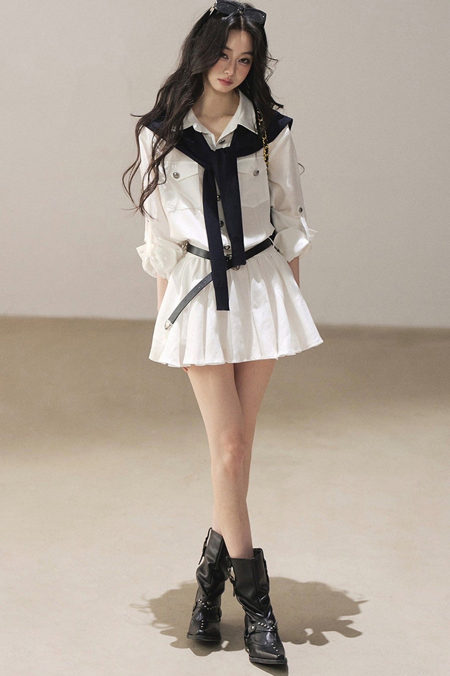 Exklusives Hemdblusenkleid-Set