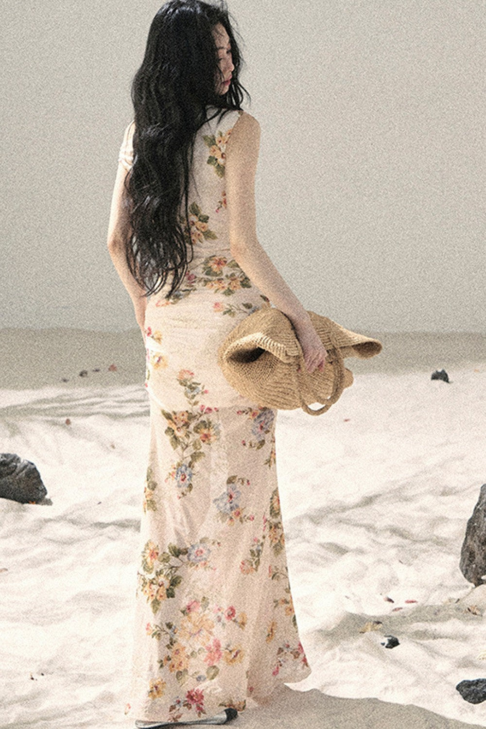 French Mesh Floral Dress
