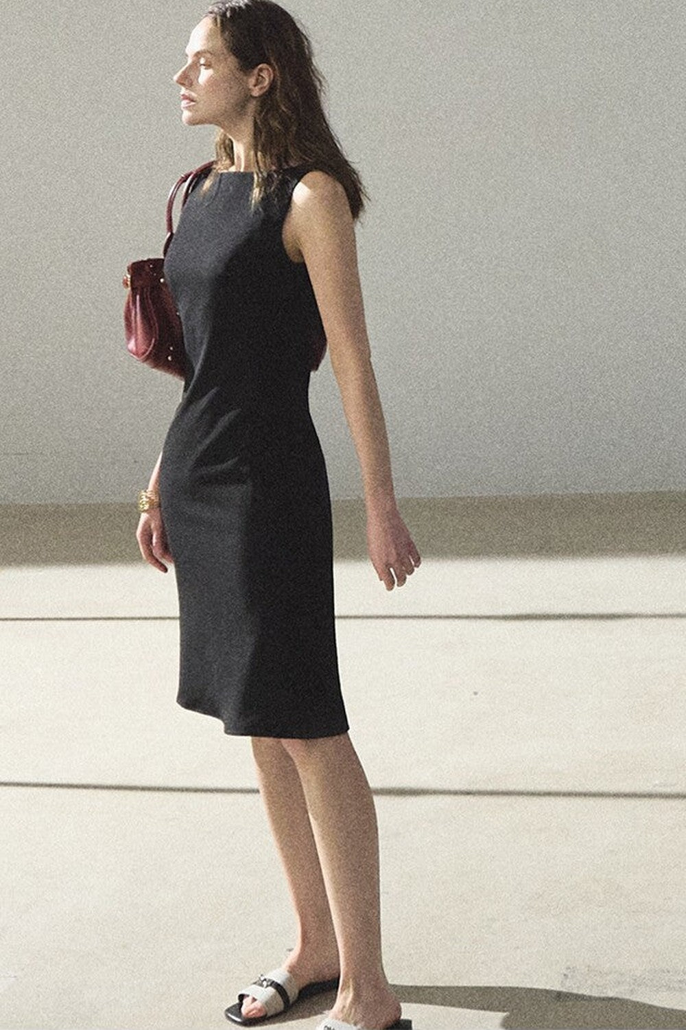 Acetate Black Tank Dress