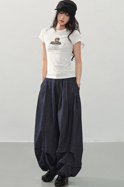 Dog Print Slim Top