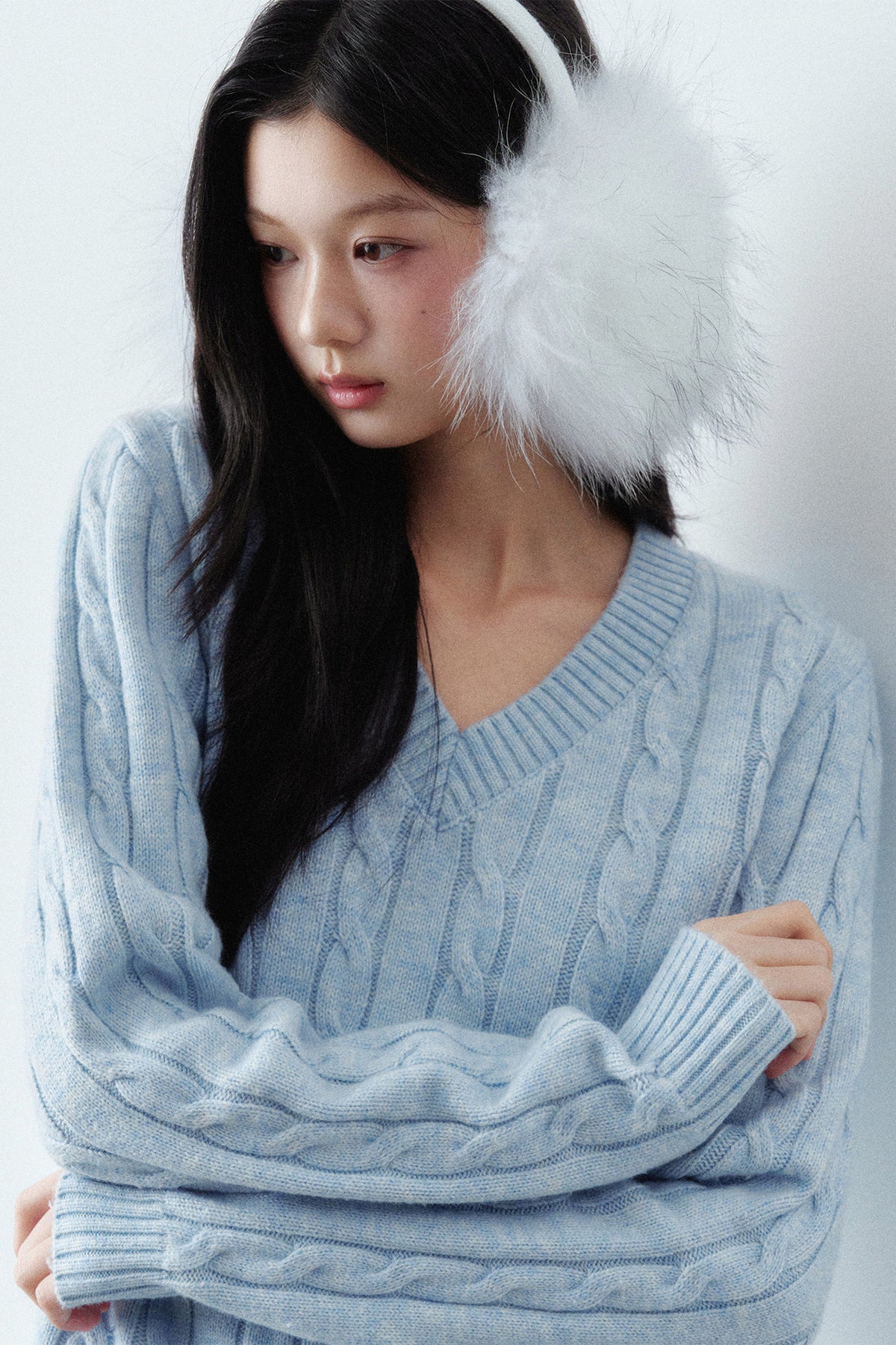 Wool Cable Knit Sweater