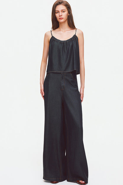 Lyocell Denim Camisole And Pants Set