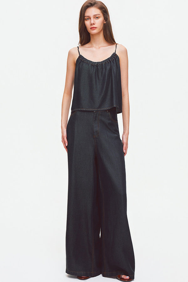 Lyocell Denim Camisole And Pants Set