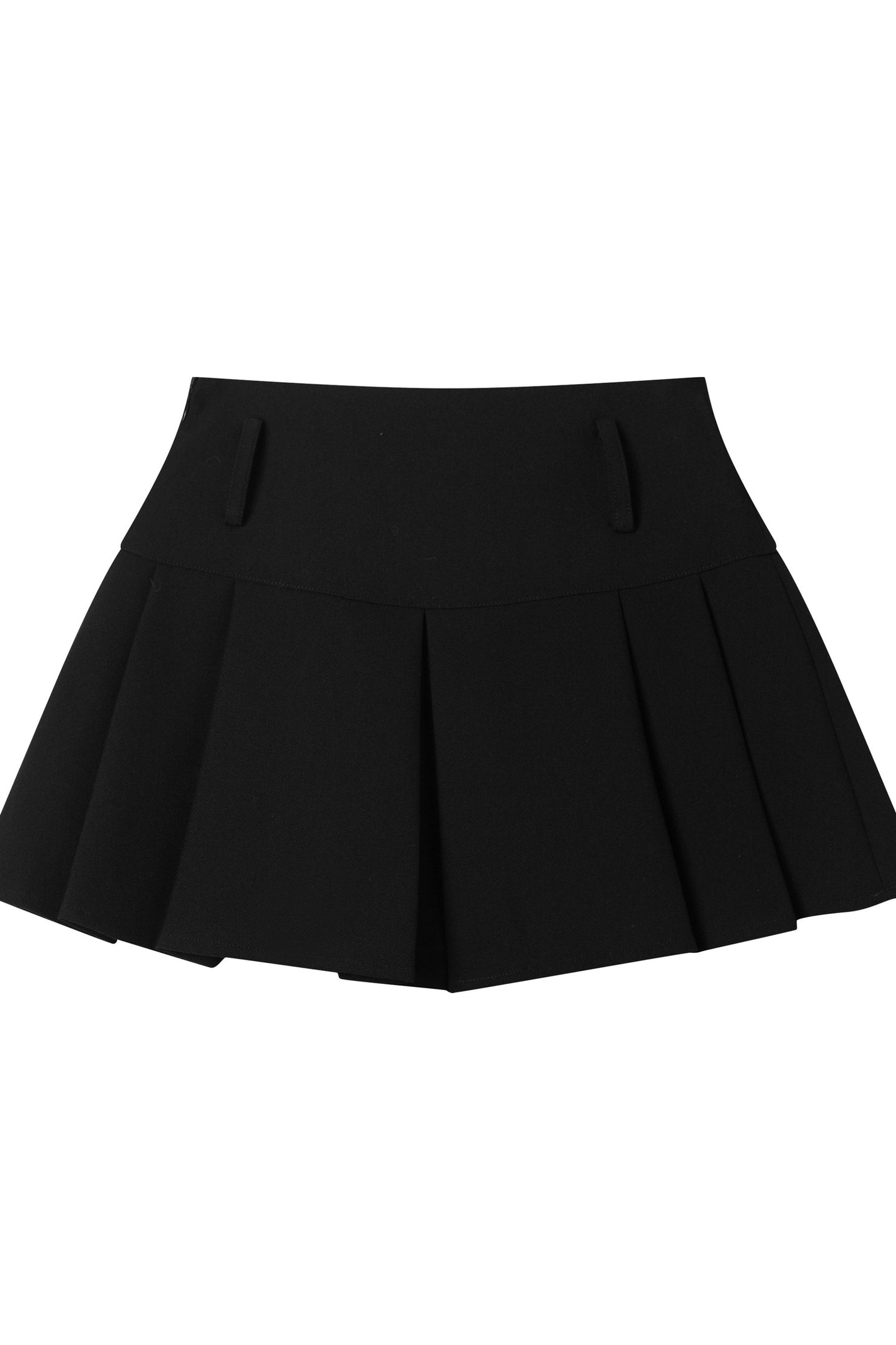 Bow Tie Spliced Shirt and Pleated Mini Skirt Set-Up