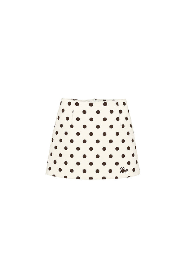 Conjunto de top de punto de manga larga y falda