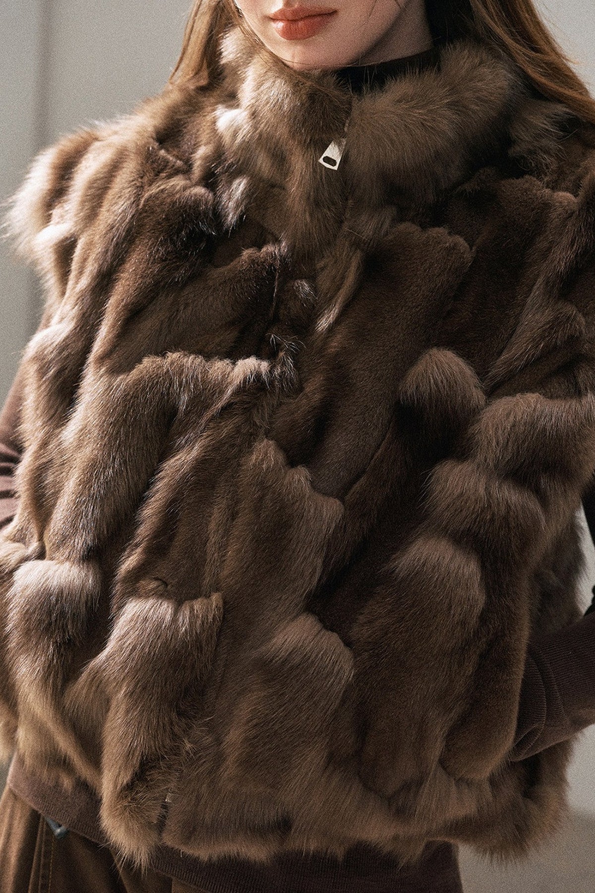 Real Fox Fur Vest