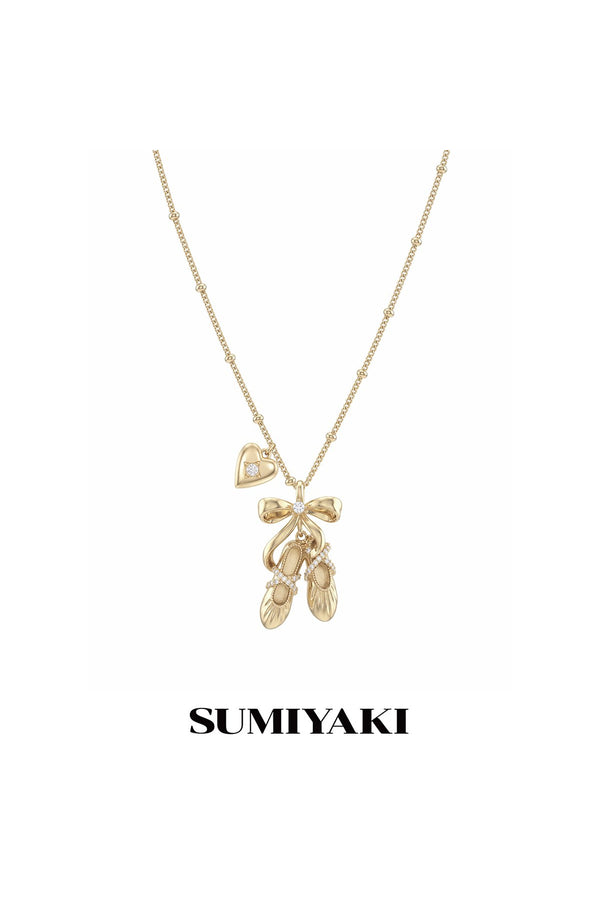 Bow Long Necklace