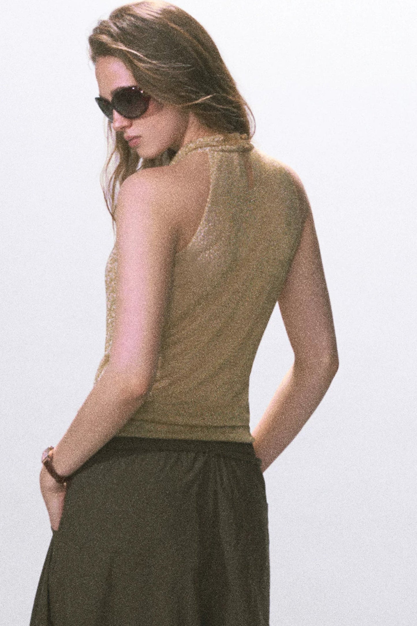 Twist Halter Backless Camisole Top