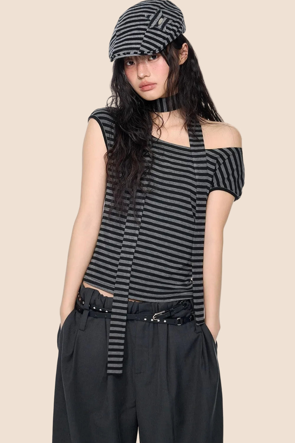 Striped Off-Shoulder Top