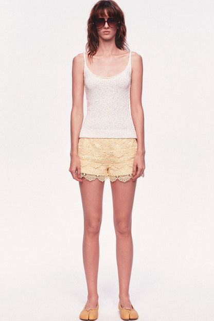 Multi-Layered Wavy Lace Shorts