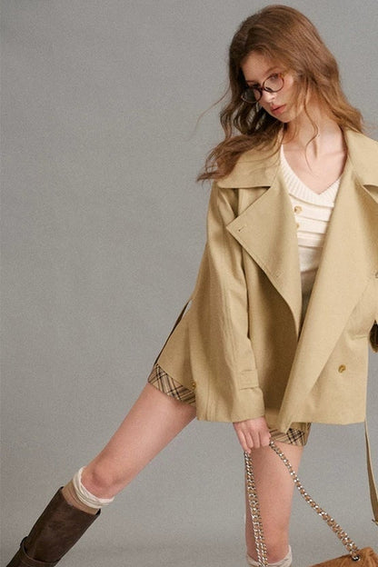 Structured Short Trench Coat