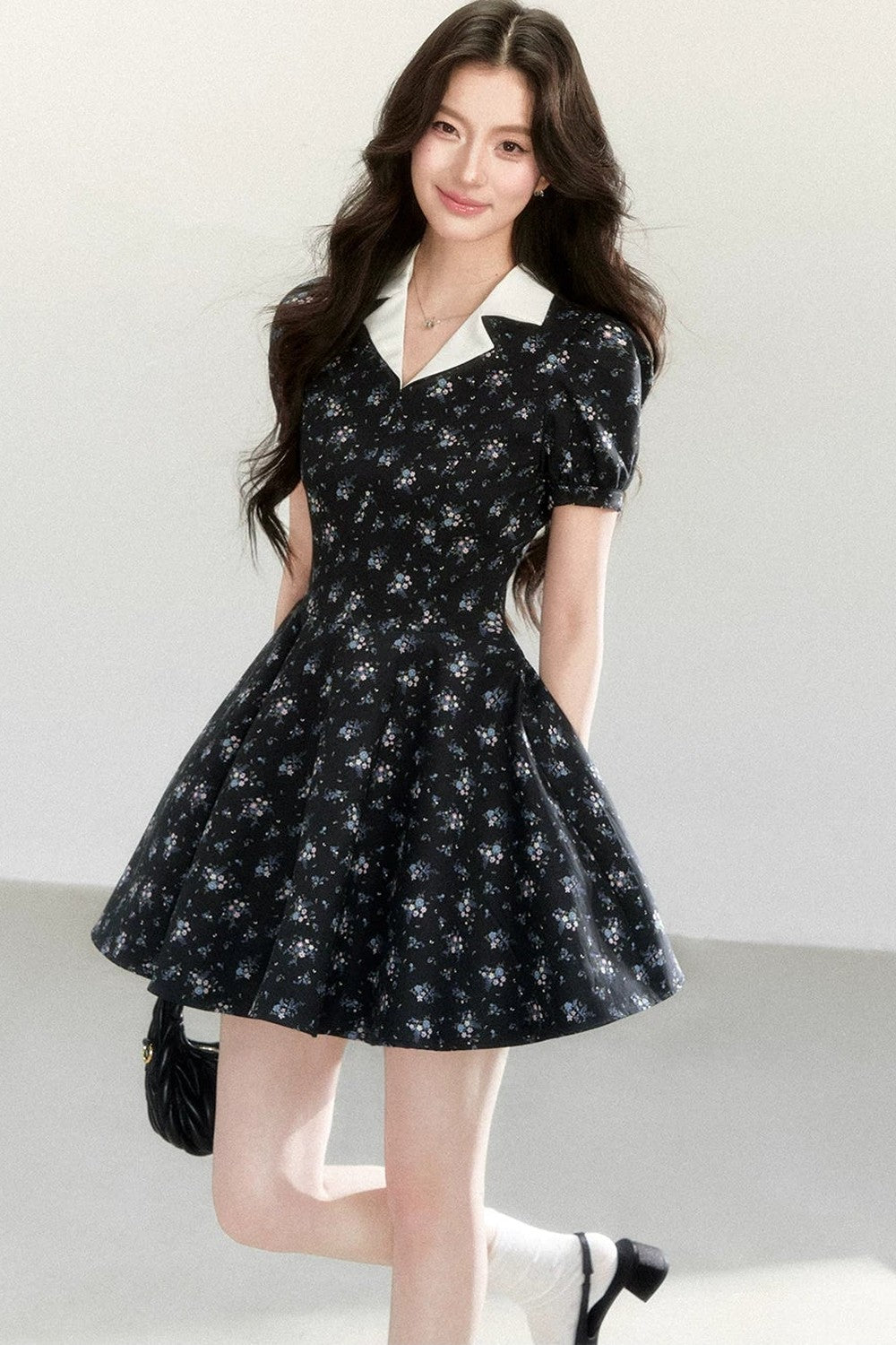Vestido Elegante Estampado Tipo Señorita