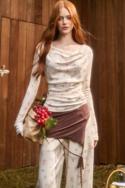 Liberty Print Top and Pants Set-Up