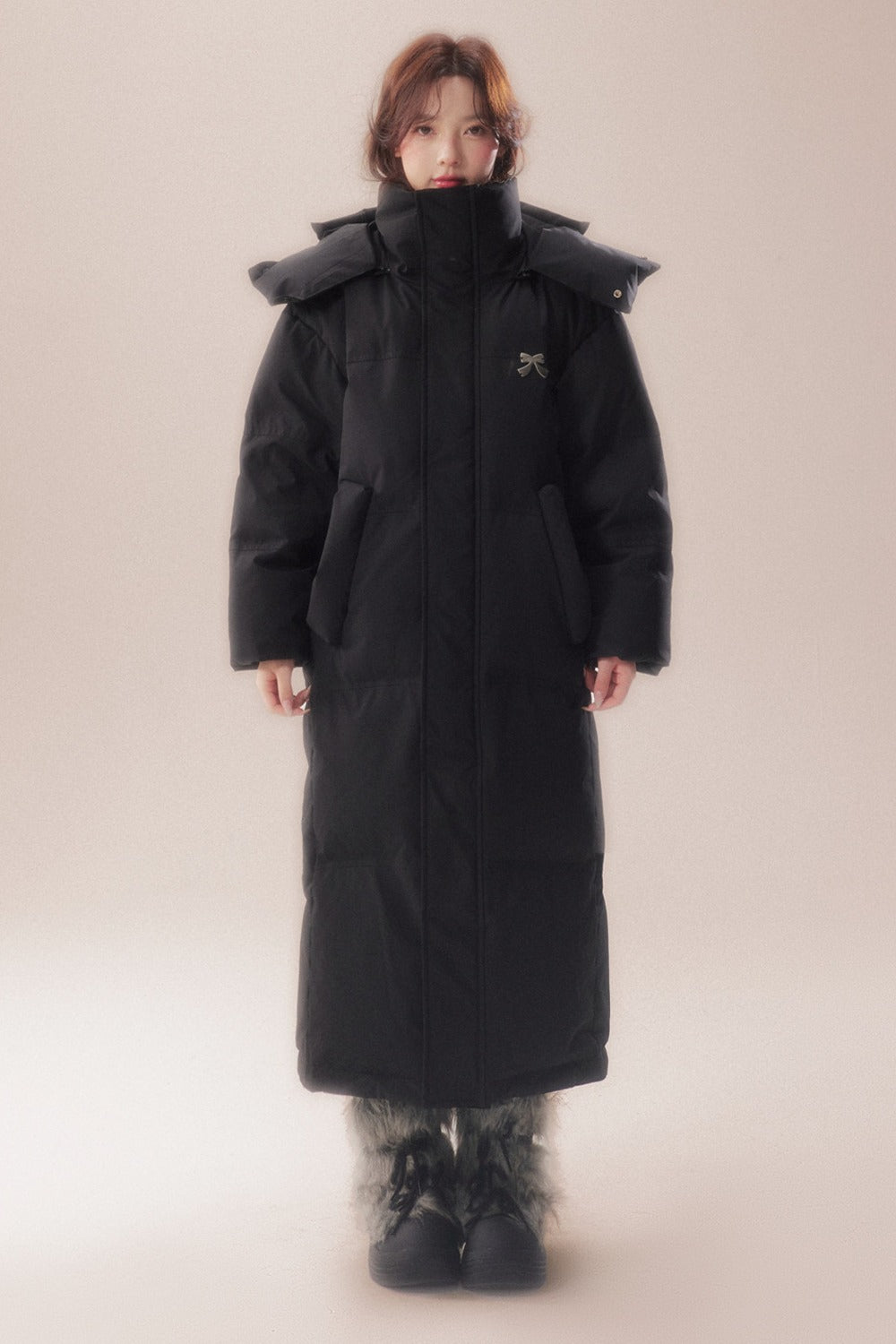Long 90 White Goose Down Coat